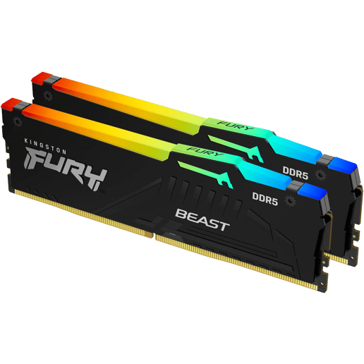 Kingston Fury Beast RGB 16GB (2x8GB) 6000MT/s DDR5 Memory Kit